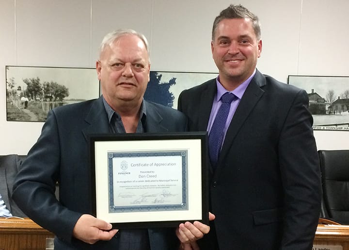 Creed retires as public works, parks director post image