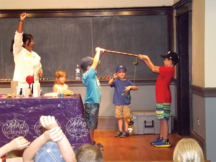 Mad Science at the Harriston library featured fun experiments post image