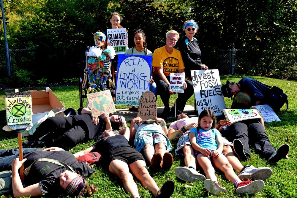 'Die-in' protesters took part in Global Climate Strike Week of Action post image