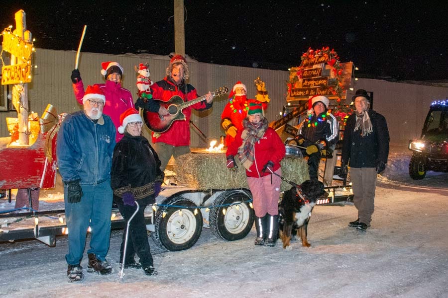 It was a snowy night at the Mount Forest Santa Claus parade post image