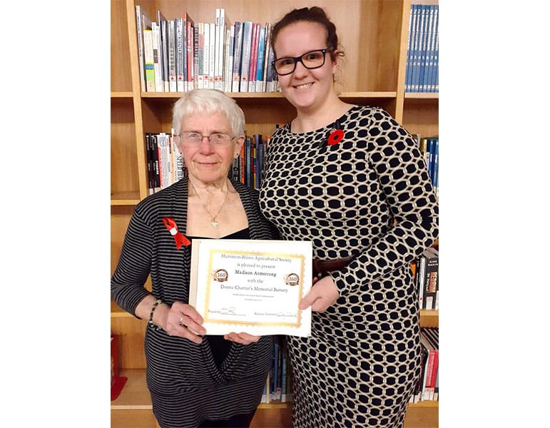 Harriston-Minto Agricultural Society awarded bursaries at Norwell graduation post image