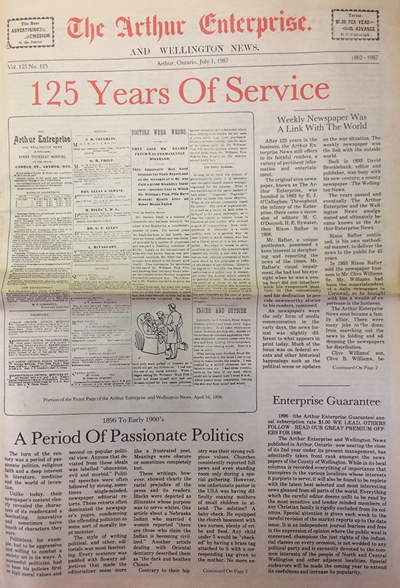 Arthur Enterprise News: Over 150 years serving the community post image