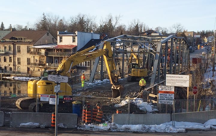 Badley Bridge removed from downtown Elora post image