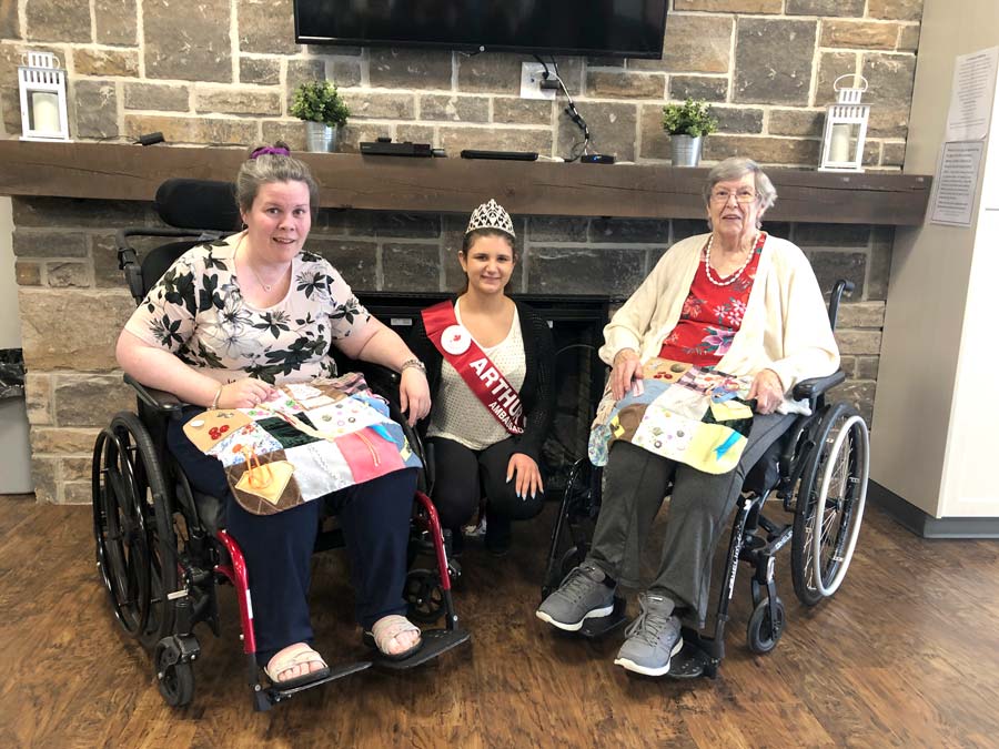 Arthur Agricultural Society donated fidget quilts to Strathcona Nursing Home post image