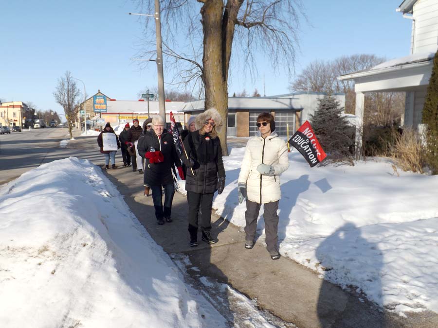 Education workers were picketing in Palmerston on Feb. 21 post image