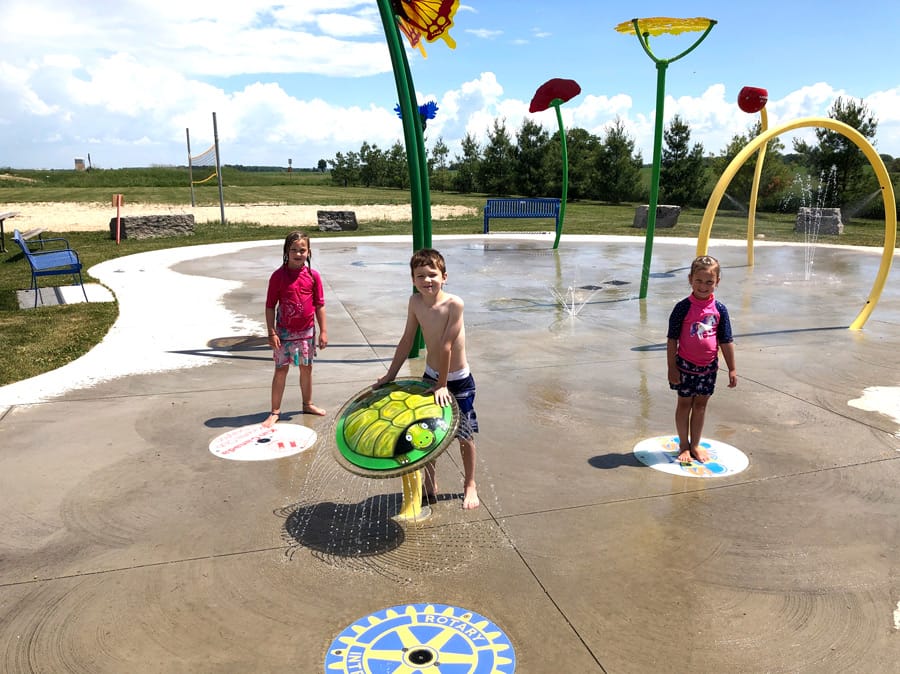 Cooling off at the Drayton Splash Pad post image
