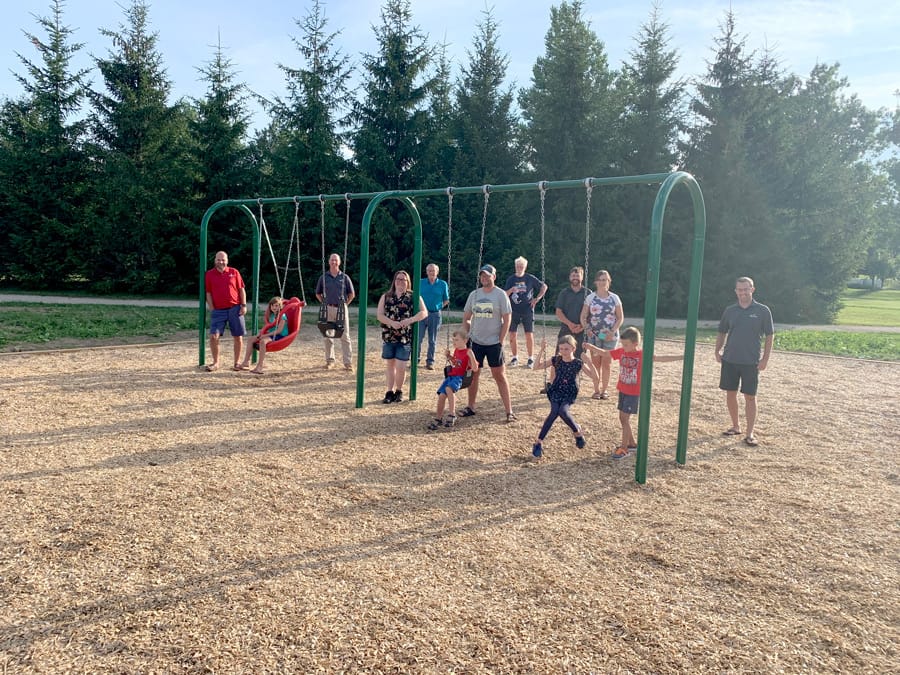 New swings installed in Alma's Wallace Cumming Park post image