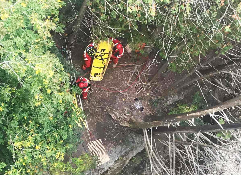 Centre Wellington firefighters rescue two from Elora Gorge post image