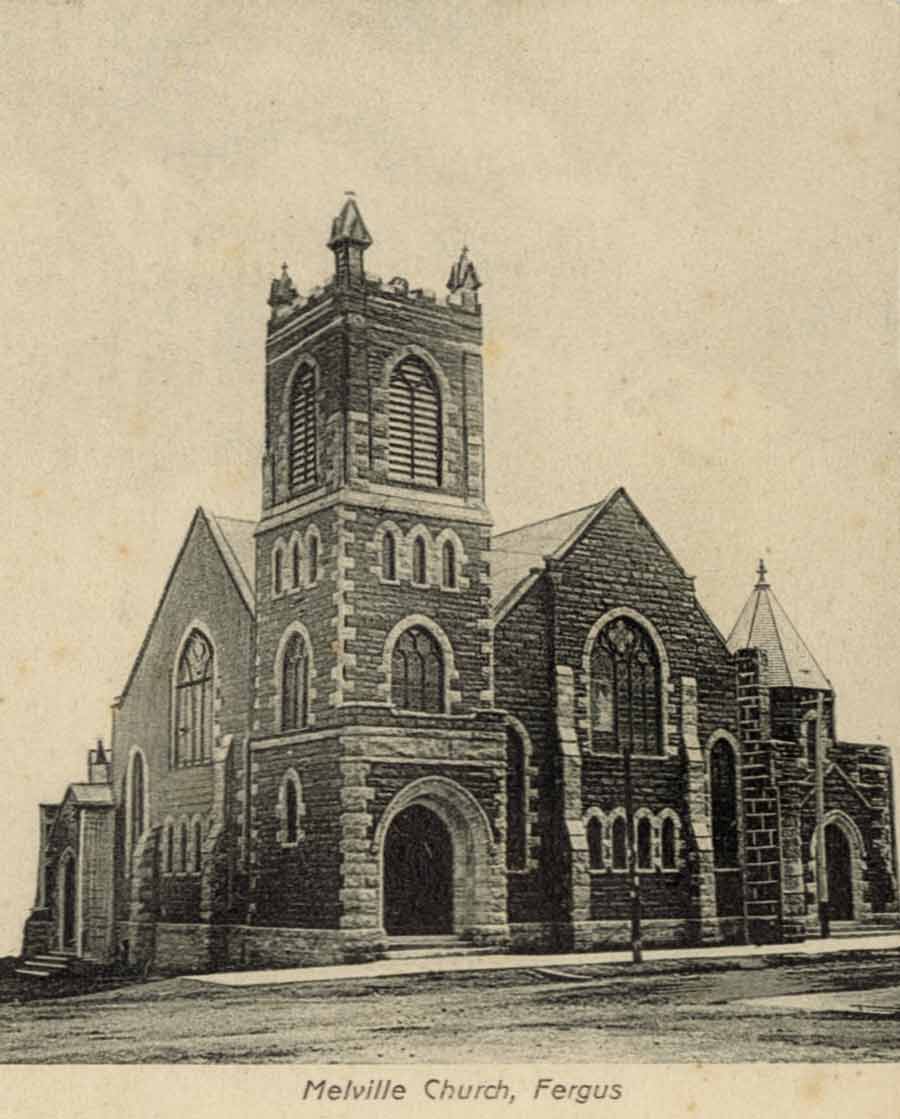 New Melville Church opened in 1900 in Fergus post image