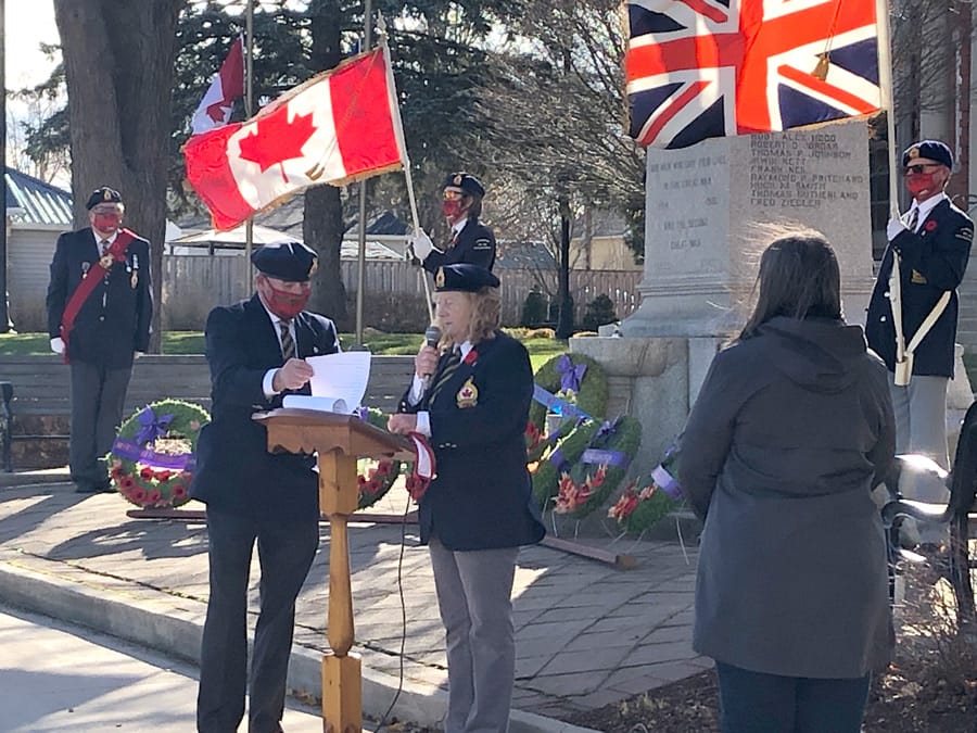 Harriston Legion hosted a Remembrance Day service post image
