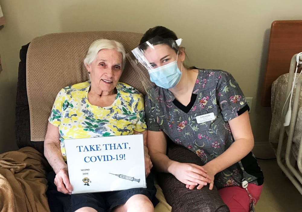 Wellington Terrace residents receive second dose of COVID-19 vaccine post image