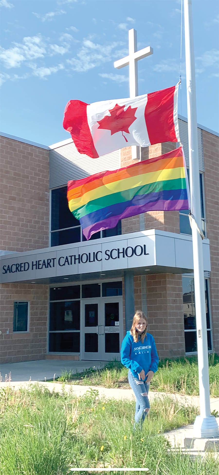 Rockwood's Sacred Heart Catholic School shows support for Pride Month post image