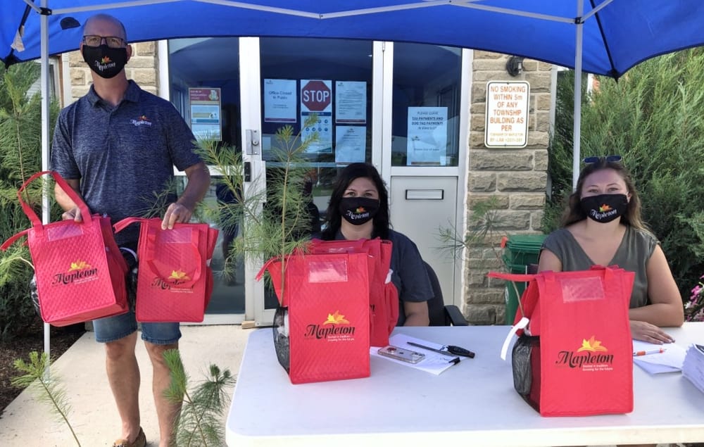 Mapleton officials hand out 'Canada Day bags' post image