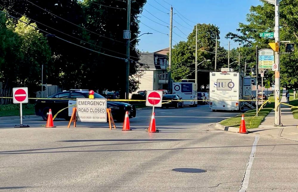 Man killed in police shooting in Fergus; OPP officer seriously injured post image
