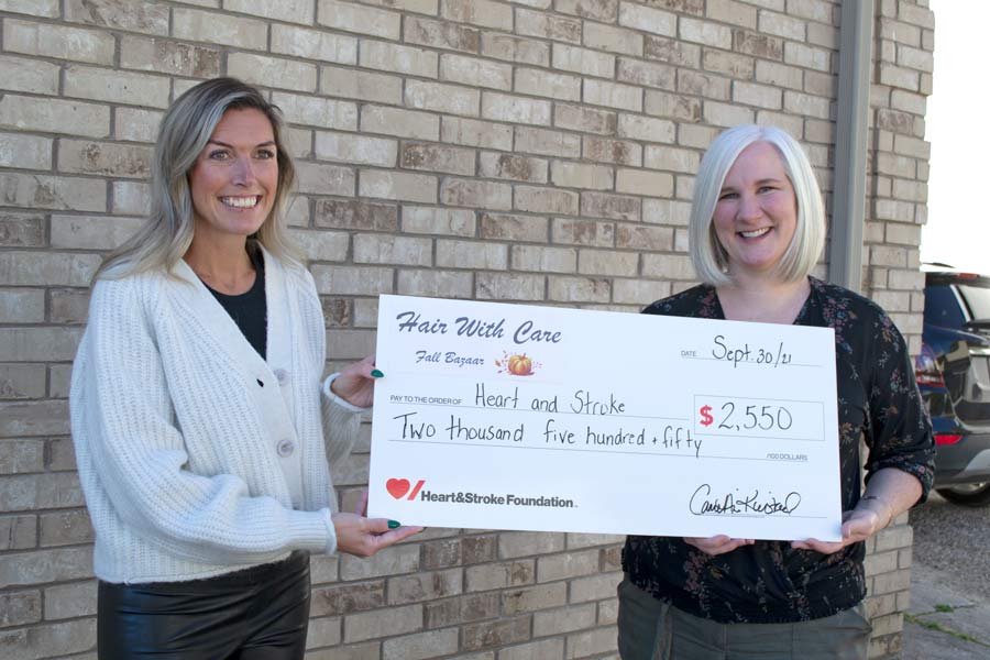 Fergus business raises $2,550 for Heart and Stroke Foundation post image