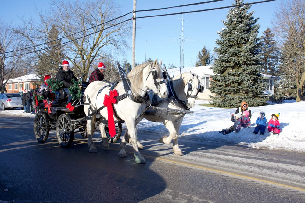 Santa arrived in Alma for a Candy Cane Christmas post image