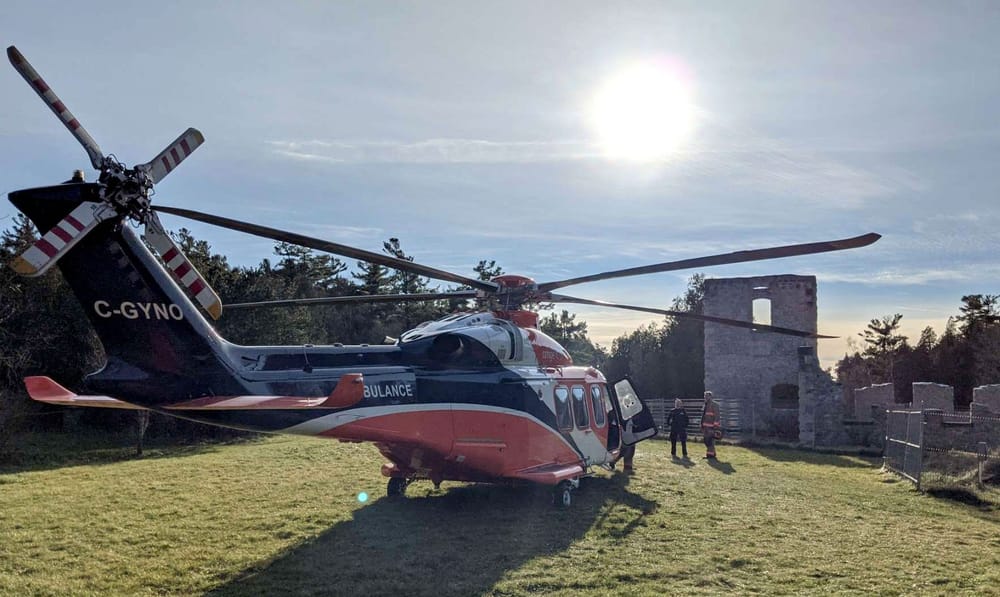 Cambridge man airlifted to hospital after fall from conservation area cliff post image