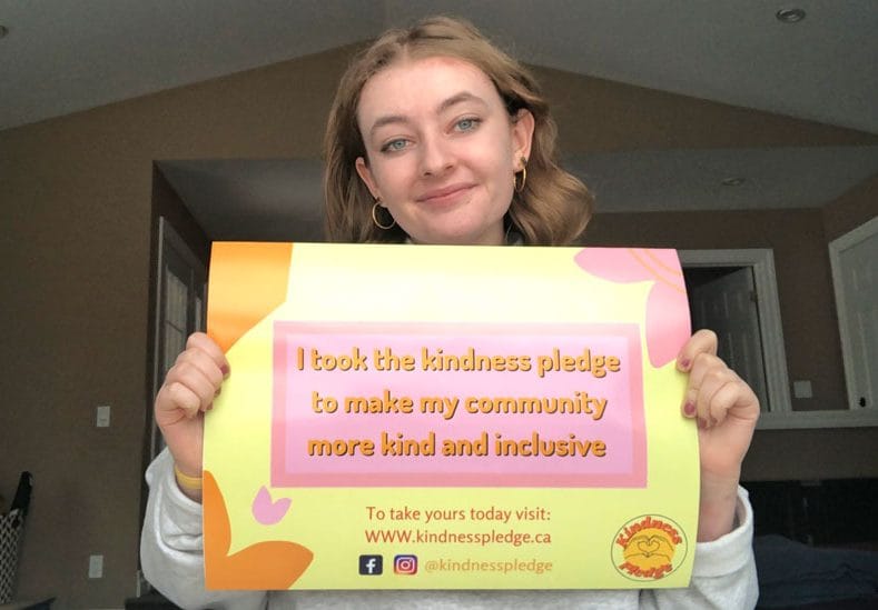 High school student asks adults to take the kindness pledge post image