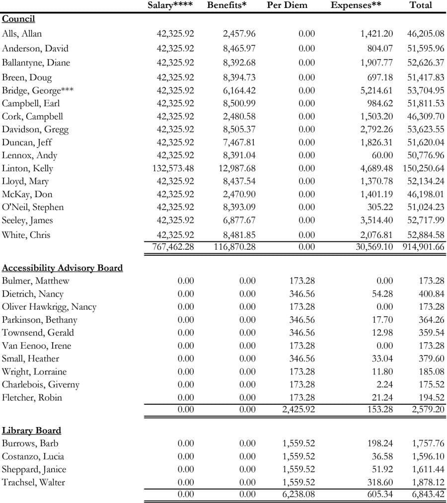 Remuneration report pegs pay for county council at $915,000 post image