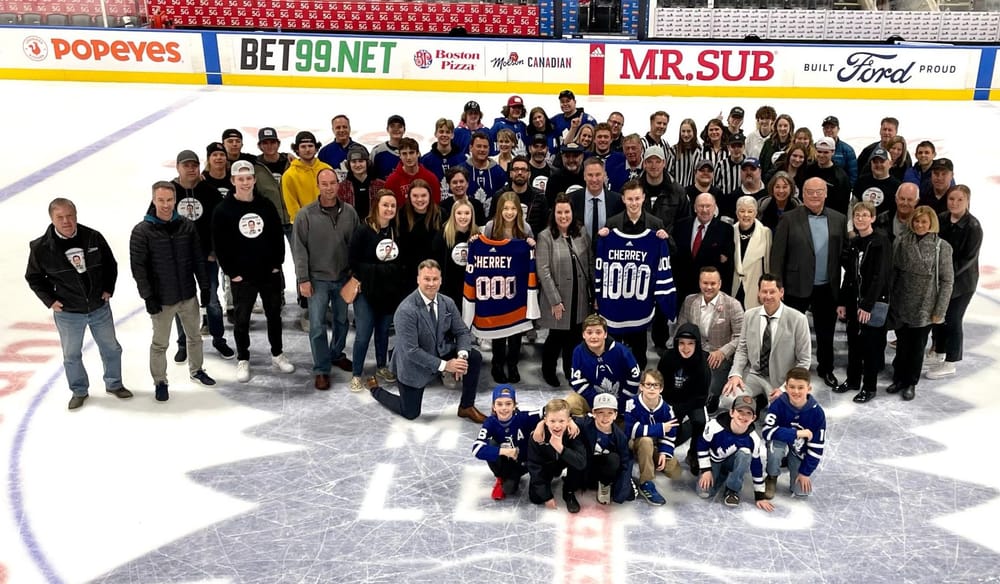 Drayton’s Scott Cherrey recognized for working NHL lines 1,000 times post image