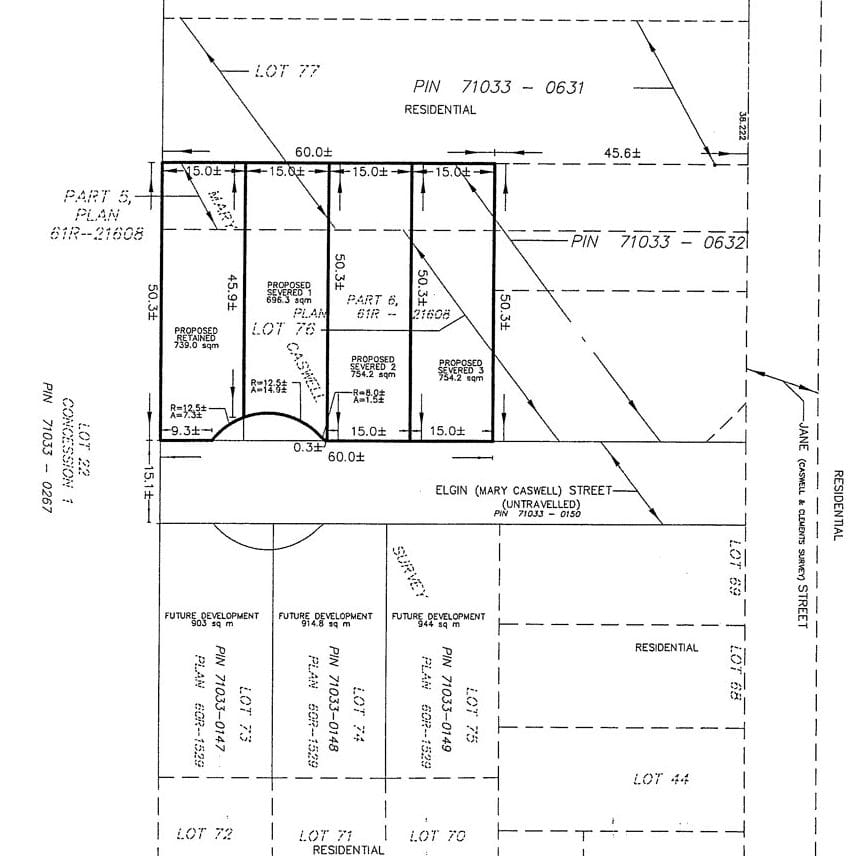 Town supports severance for Elgin Street lots post image