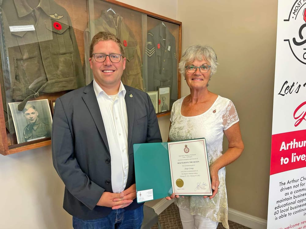 Volunteer Faye Craig receives Queen’s Platinum Jubilee Pin post image