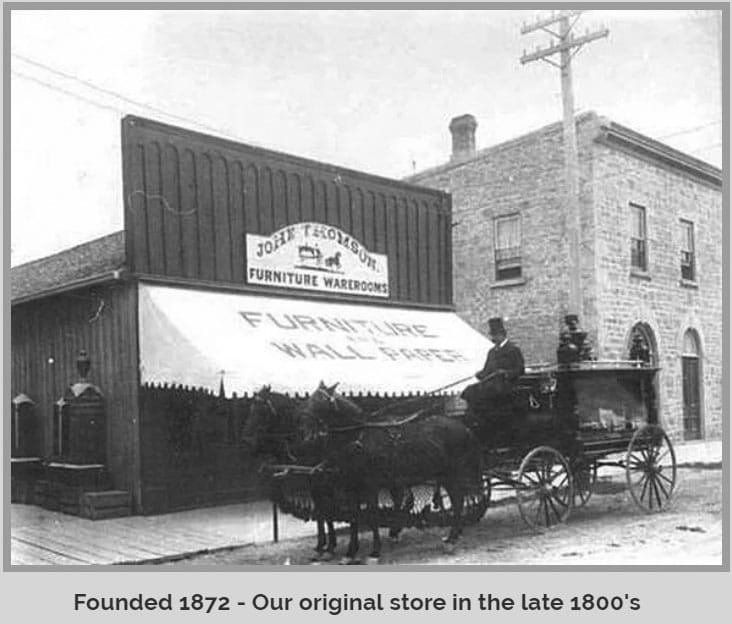 John Thomson & Son Furniture Ltd.  marks 150 years in the heart of downtown Fergus post image