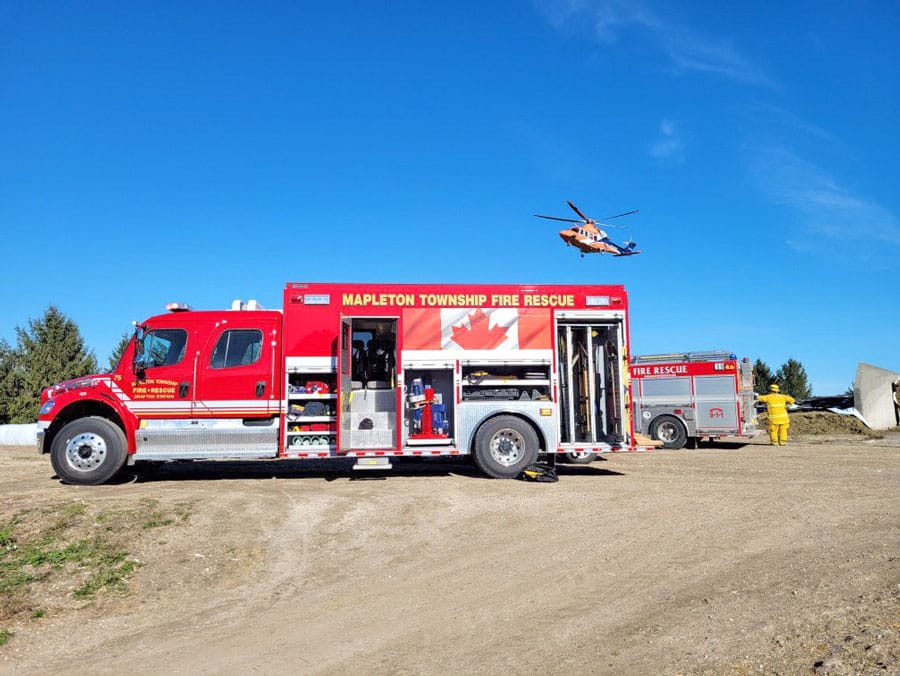 Youth airlifted to hospital after Mapleton farm accident post image