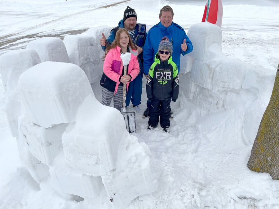 Snow fort fun in Harriston post image