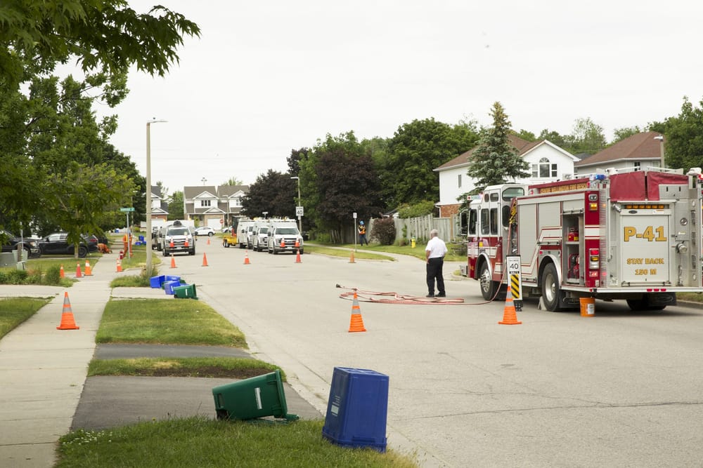 Gas leak leaves 30 homes in south Fergus without service post image