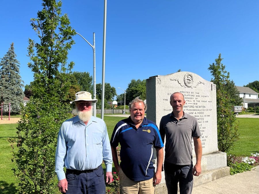 New trees flank cenotaph in Clifford post image