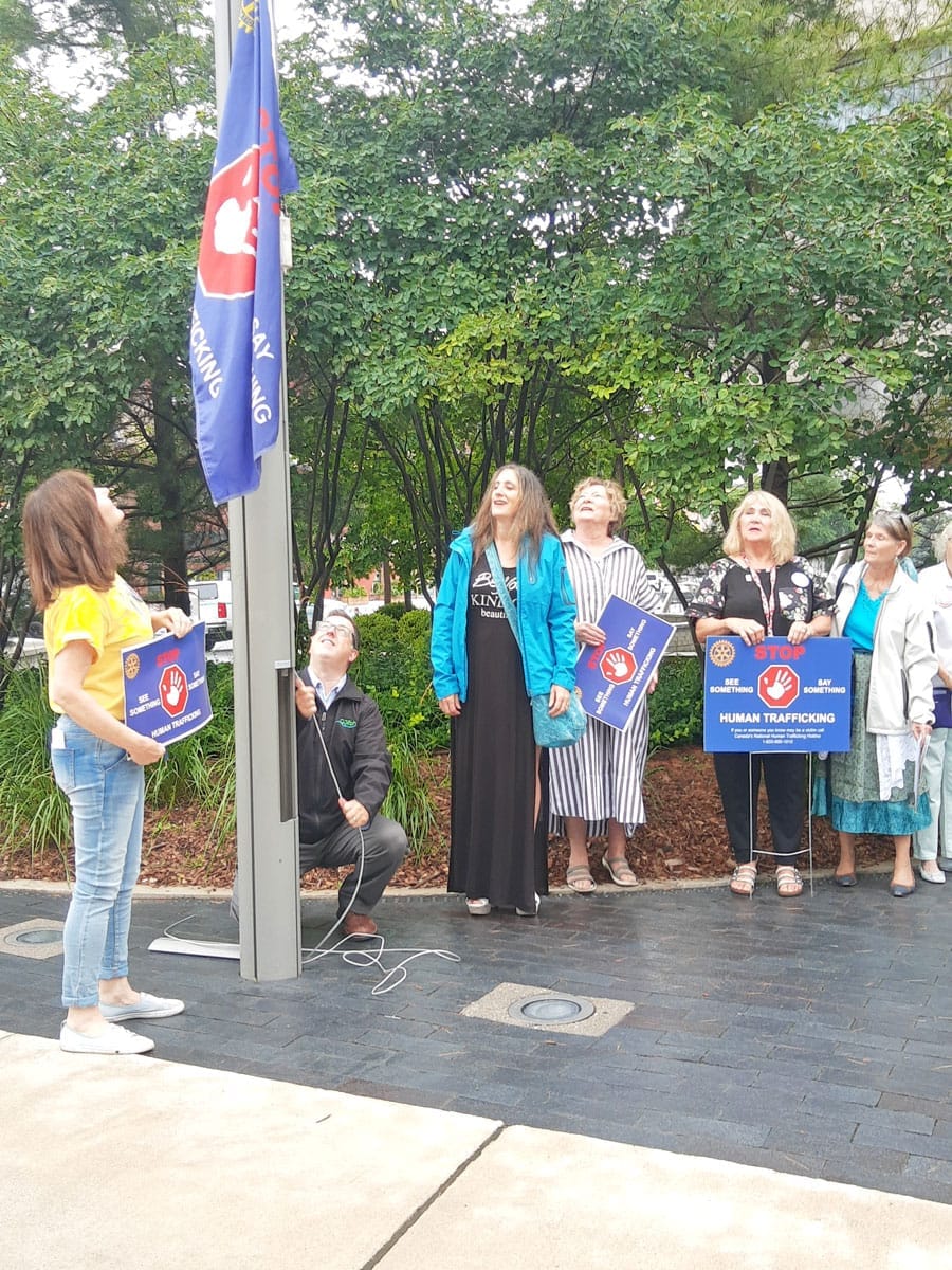 Raise a flag, post a sign, Stop human trafficking post image