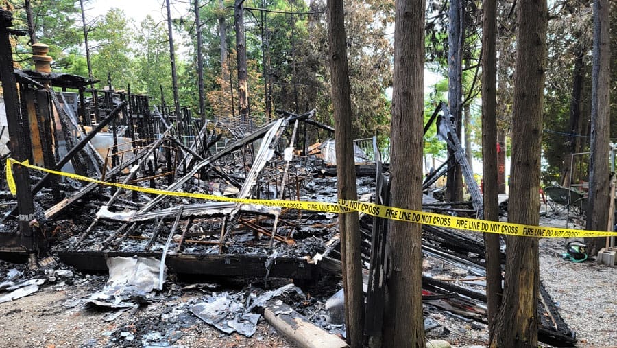 Fire destroys two trailers at Highland Pines Campground post image