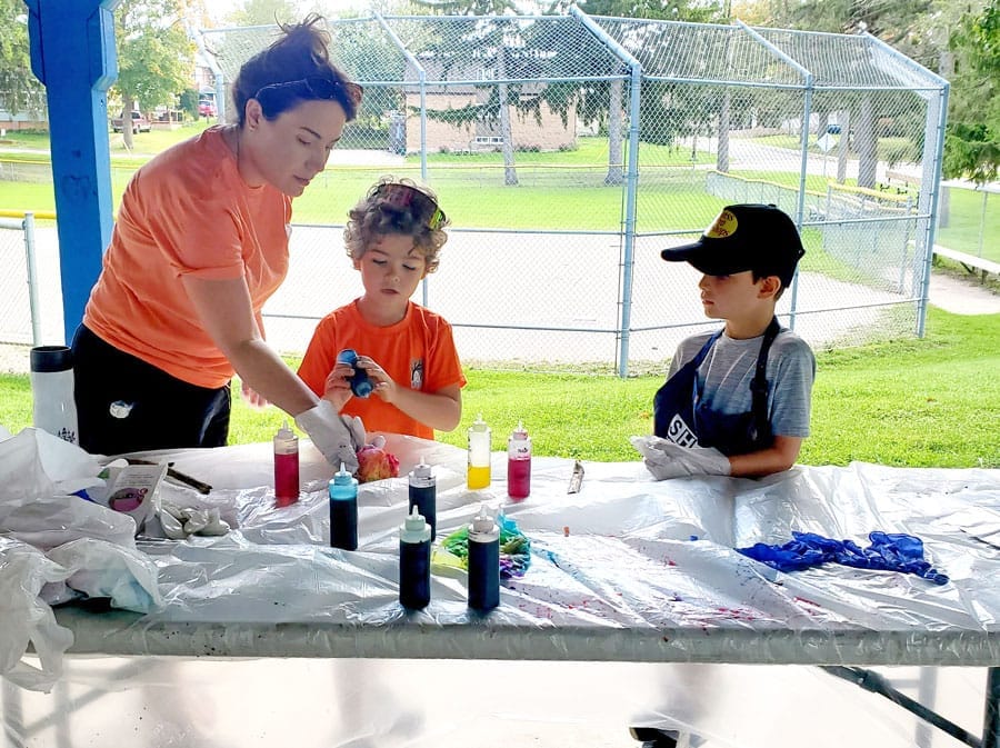 Tie Dye T-shirt party in Lawrence Park post image