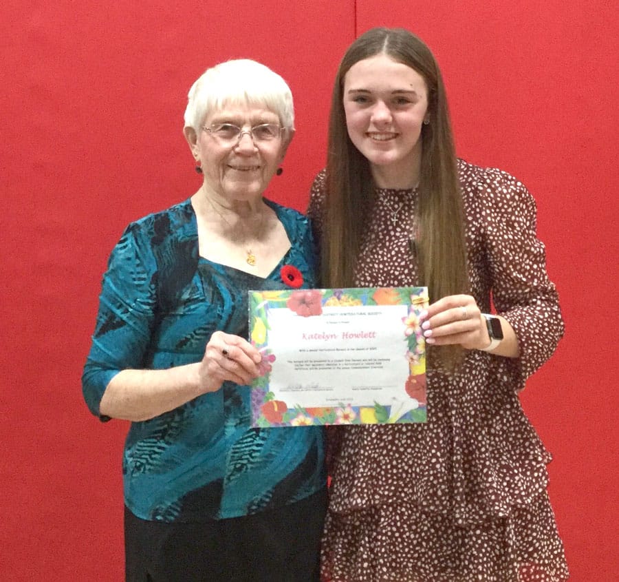 Horticultural society awards annual bursary post image