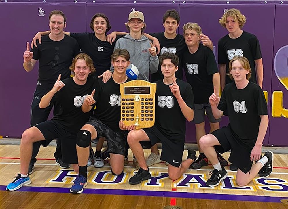 Wellington Heights Wolverines win District 4 senior volleyball championship post image