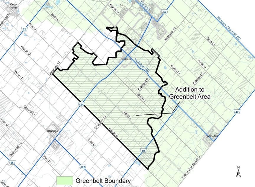 County officially requests removal of newly-added Erin lands from Greenbelt post image