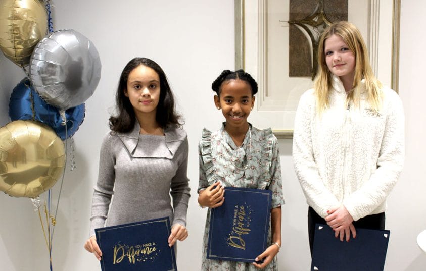 Catholic elementary students  honoured for making a difference post image