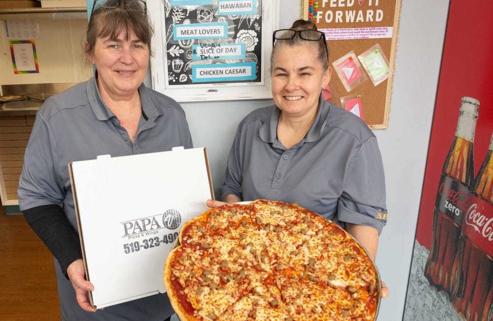 Papa V's Pizza Mount Forest donating portion of sales to Catholic school after fire post image