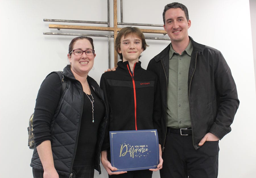 Catholic school board recognizes Shayle Cappellina as VIP student post image