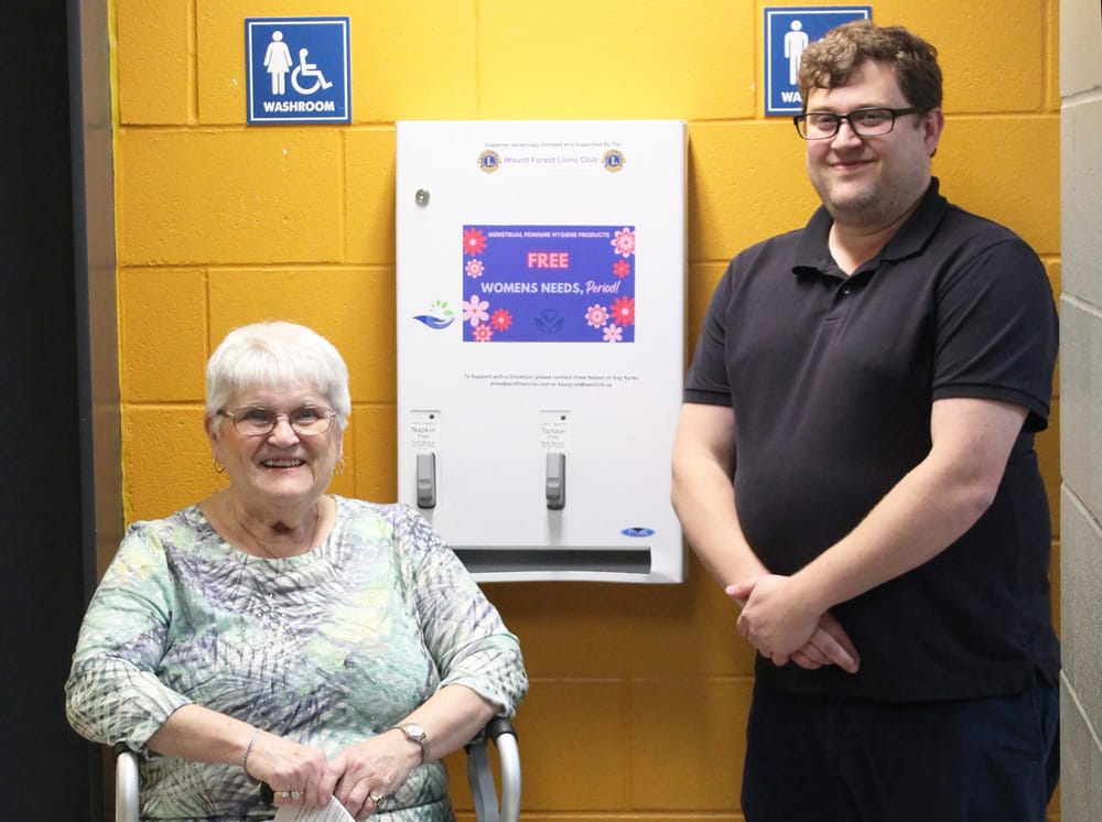 Free feminine hygiene products now available at Mount Forest arena post image