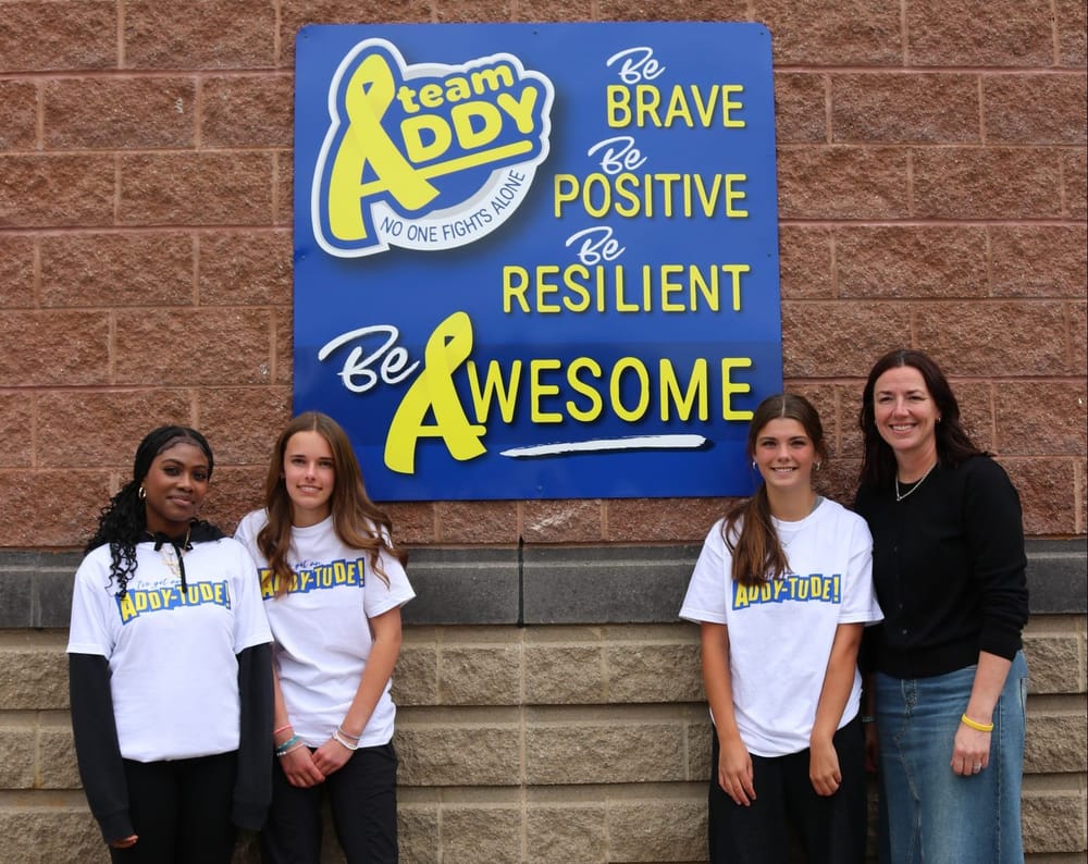 Students unveil ‘Team Addy’ sign in honour of Addison Hill post image