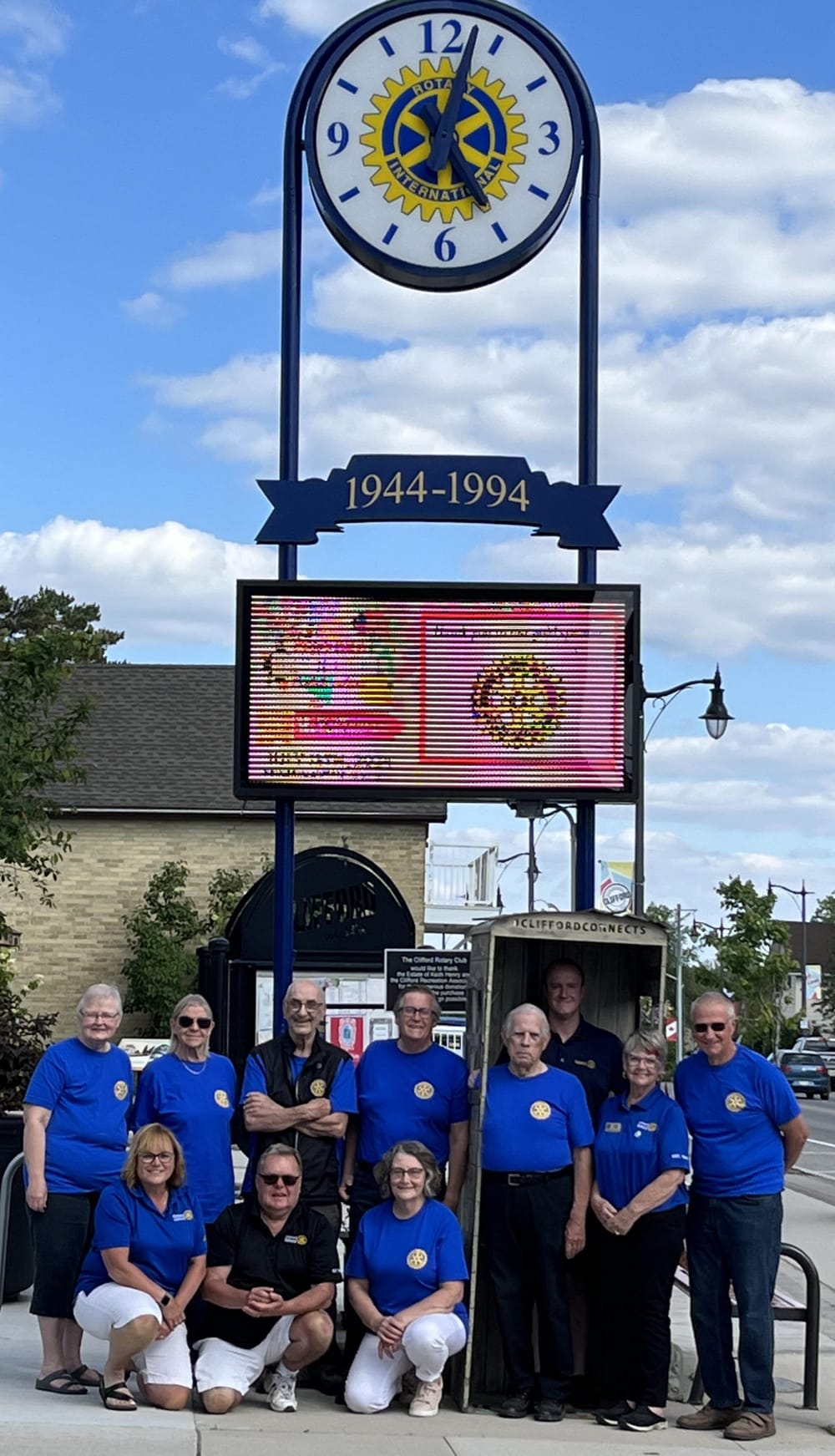 Clifford Rotarian Celebration Square gets new LED sign post image