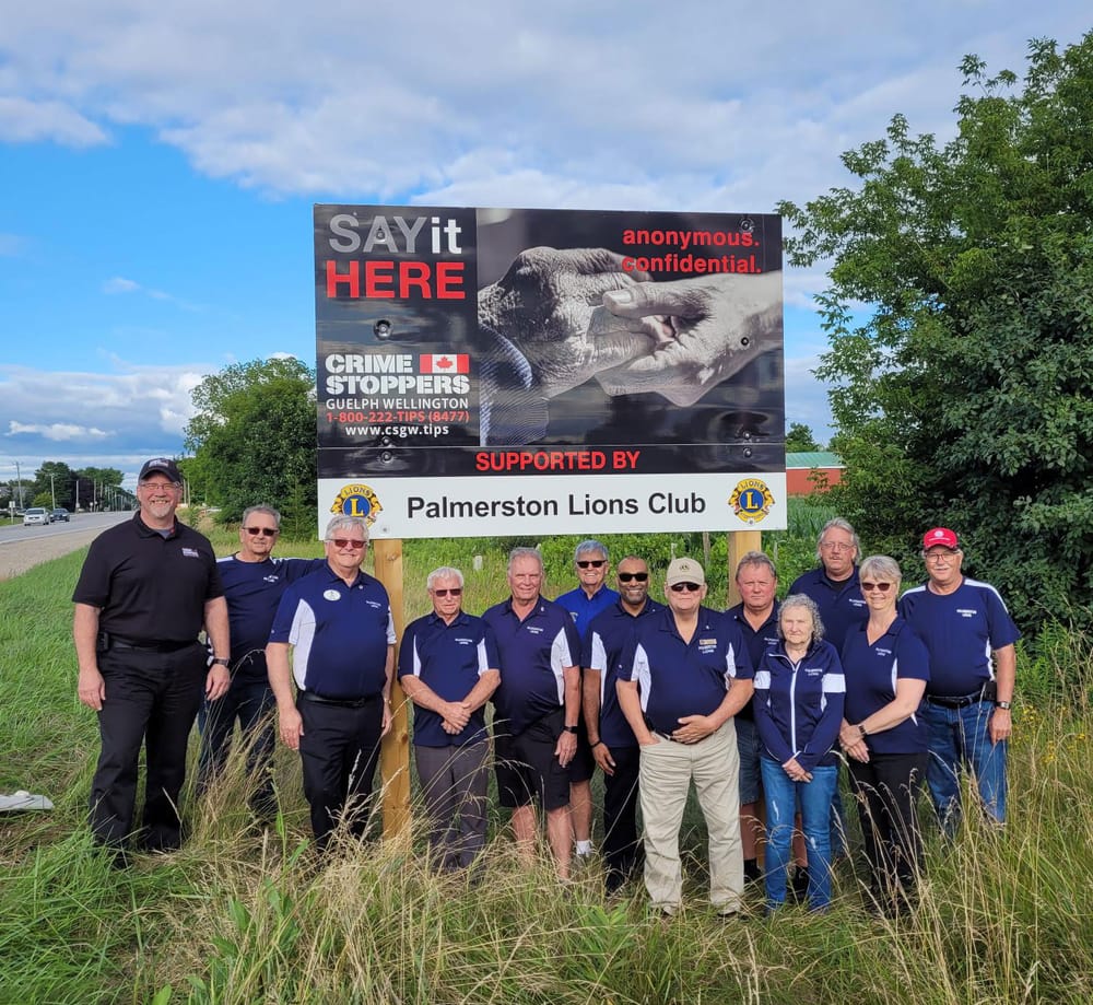 Palmerston Lions Club supports new Crime Stoppers sign post image