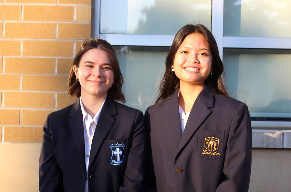 Wellington Catholic District School Board student trustees post image