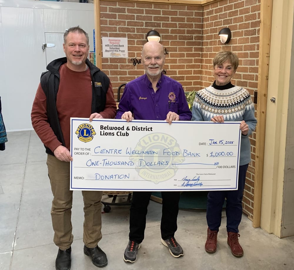 Belwood Lions Club makes donations post image