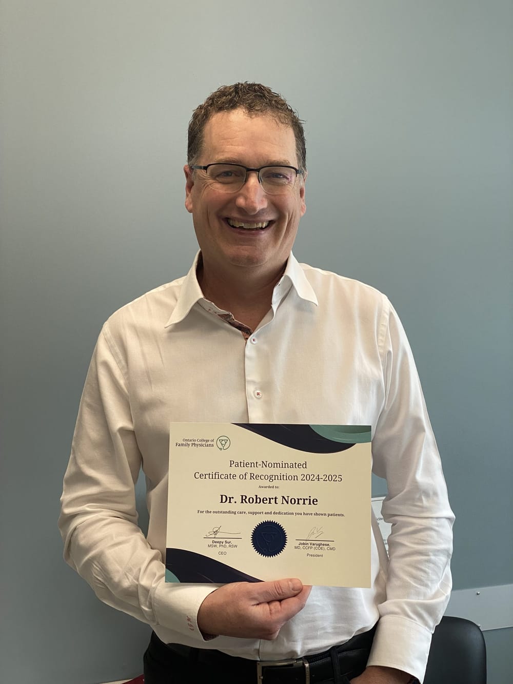 Family physician recognized for ‘outstanding’ care post image