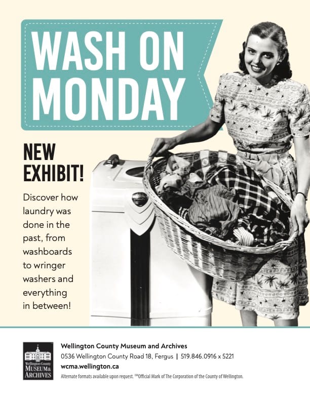 Wellington County Museum opens new exhibit: Wash on Monday post image