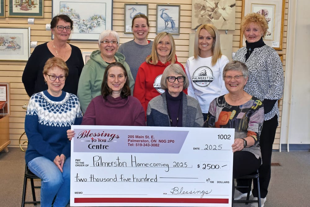 Palmerston's Blessings to You Centre donates $2,500 to upcoming Palmerston Homecoming event post image