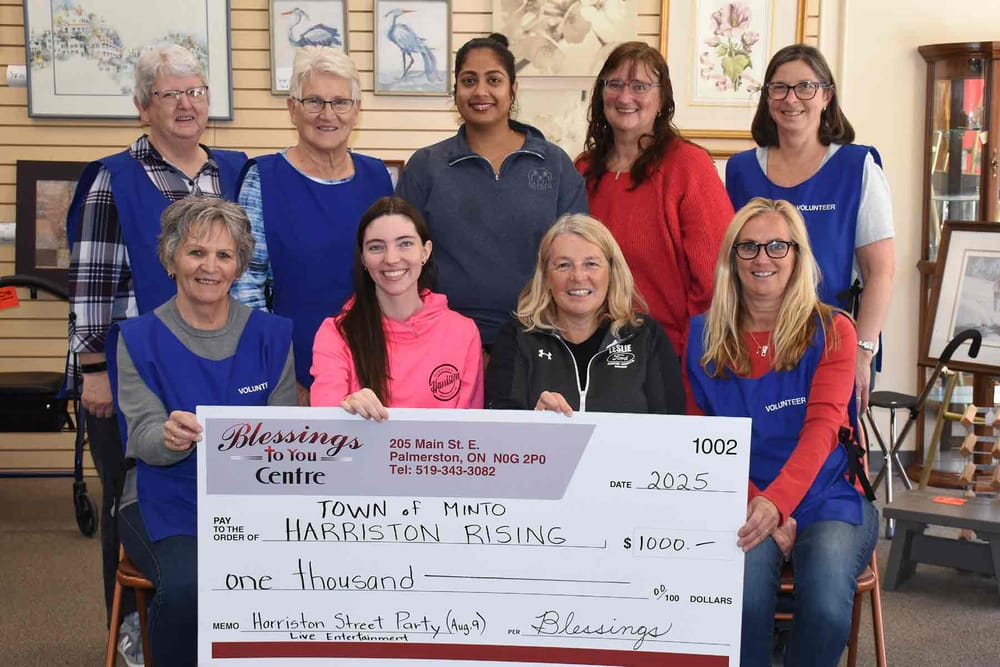 Blessings to You donates $1,000 to Harriston Street Party post image